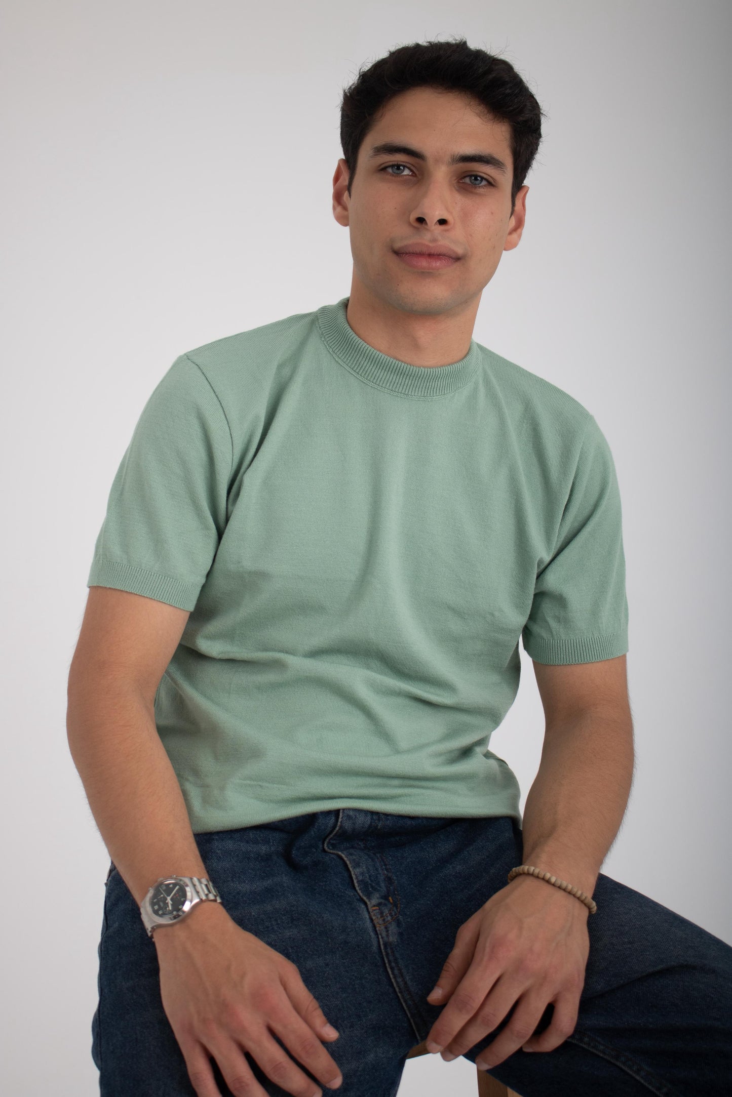 Men knit t-shirt